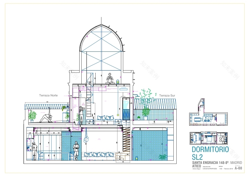 圆顶屋丨西班牙马德里丨Idoia otegui_arquitectura-46