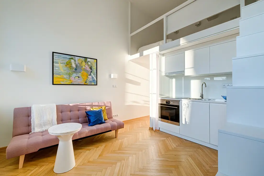 波兰 20m² 迷你复式，巧妙利用空间与风格混搭-4