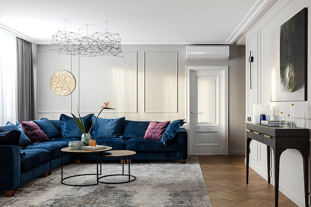 简洁公寓丨俄罗斯圣彼得堡丨Black_Wall-1