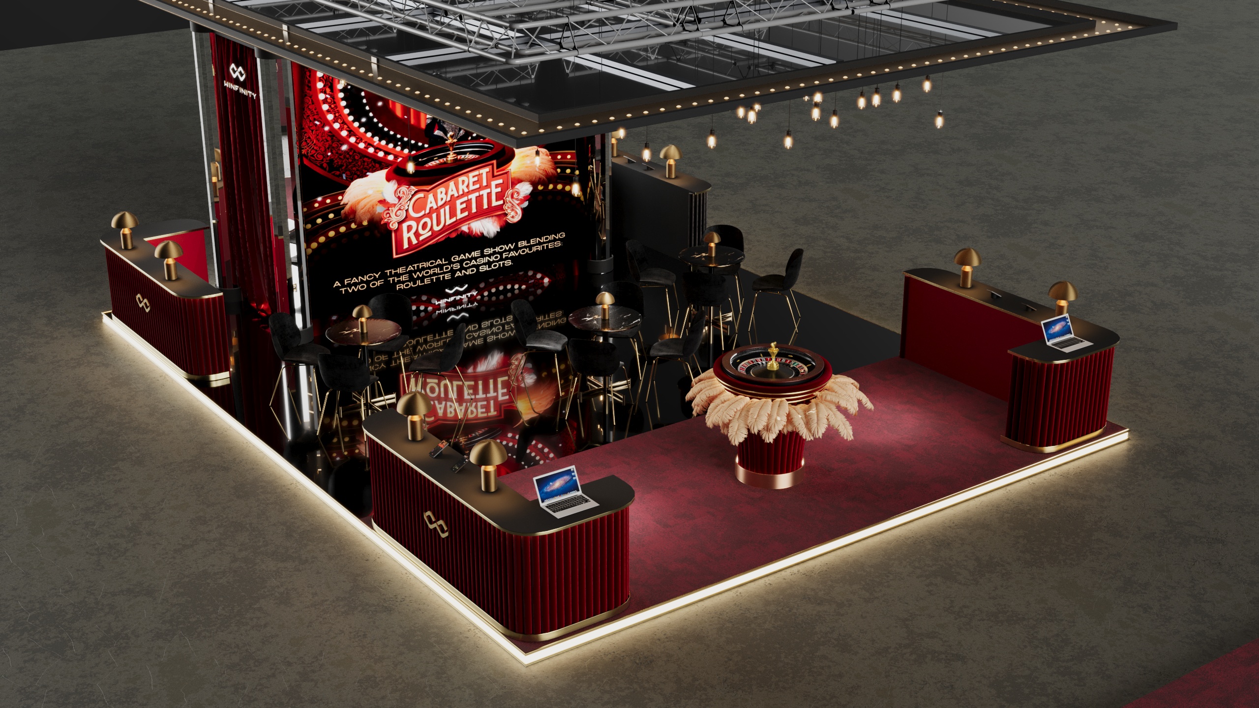 LIVE CASINO TRADE SHOW STAND / ICE LONDON 2024-5