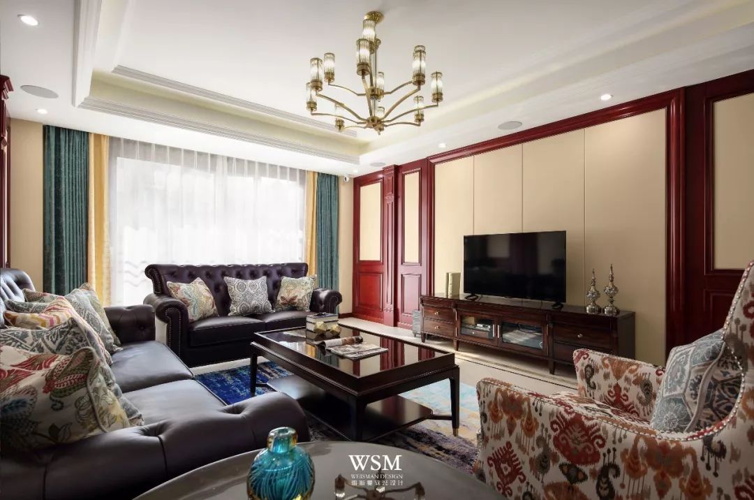 悠然美居 | 金御华府 140 平米美式风格全案设计-15