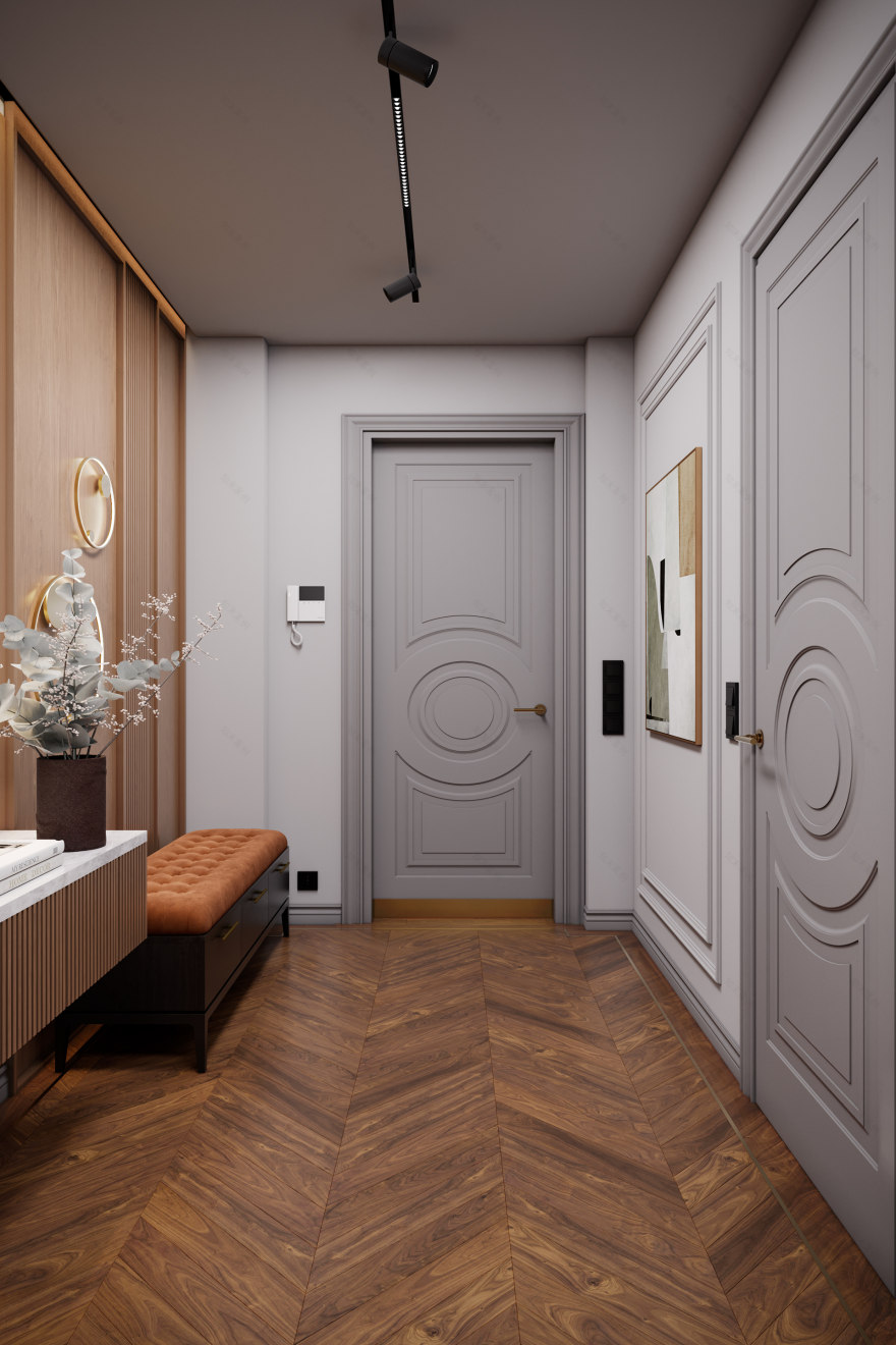 ЖК "RiverSky" 三室公寓可视化项目丨俄罗斯莫斯科-34