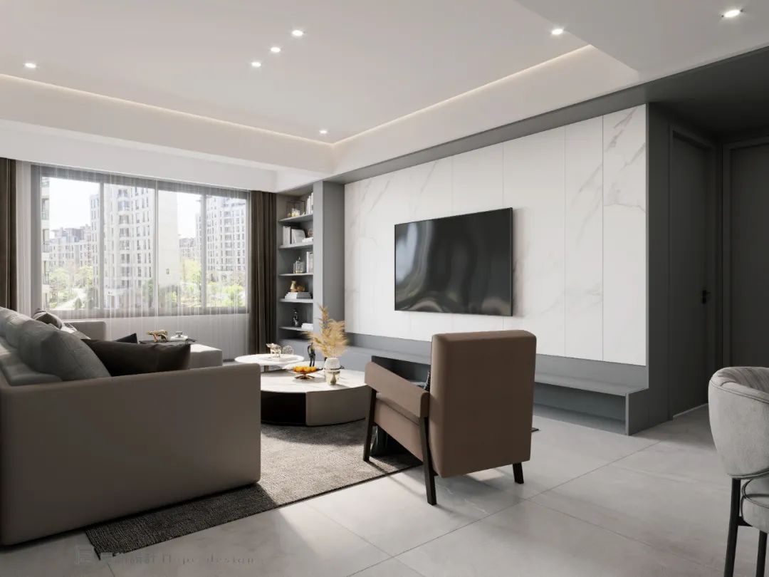 东锦园简约奢华,厚朴设计诠释生活美学-28