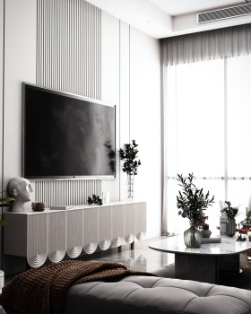 Modern living room & kit