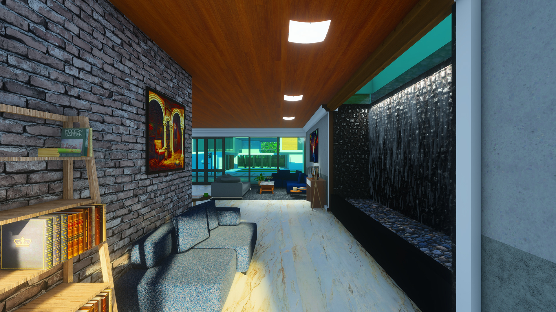 Residential Apartment Complex with Cafe-14