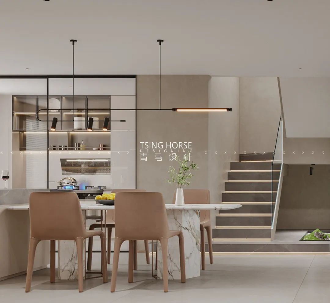 曲江大城雍宸上叠现代简约别墅设计丨青马别墅设计-30