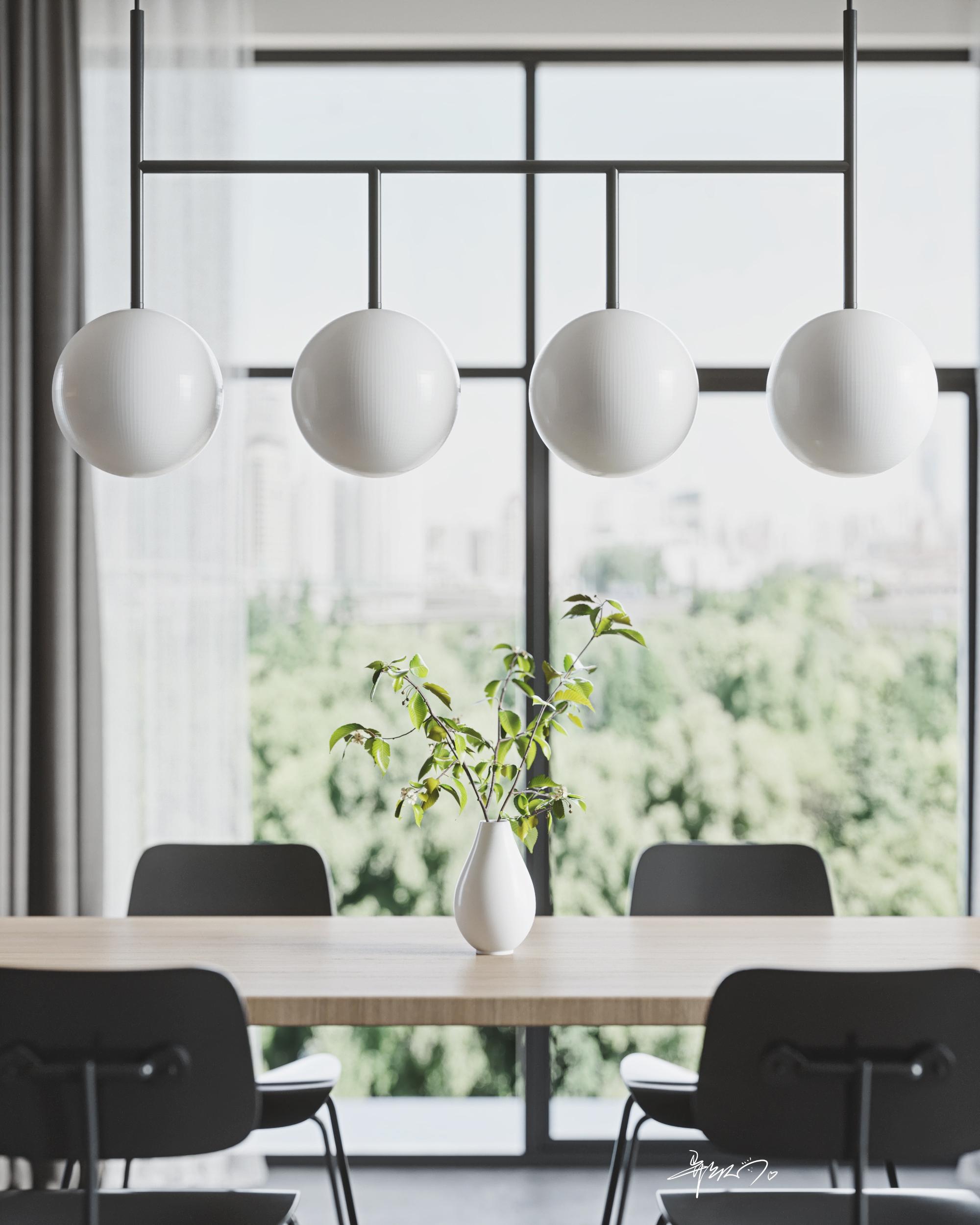 简约现代风住宅设计丨知名设计师-4