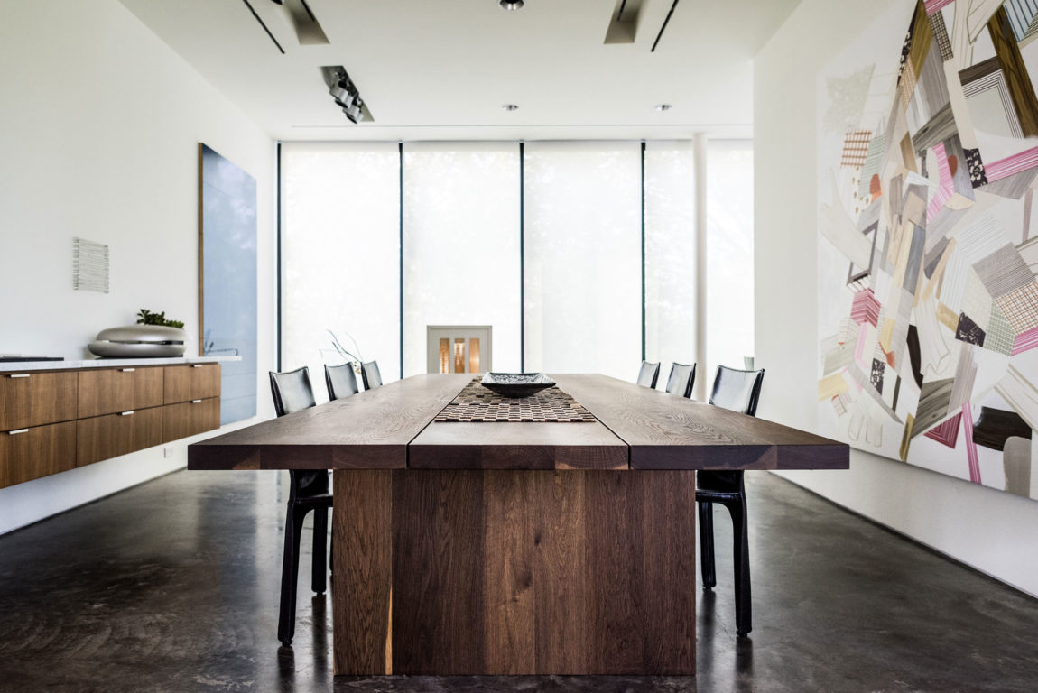 德州现代住宅的玻璃墙艺术-14