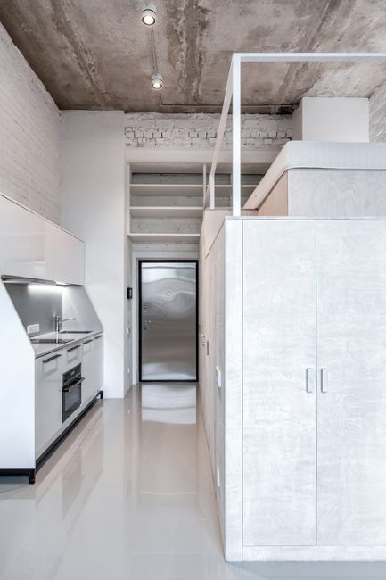 莫斯科24平高顶Loft风格公寓丨俄罗斯莫斯科丨Екатерина Перминова-17