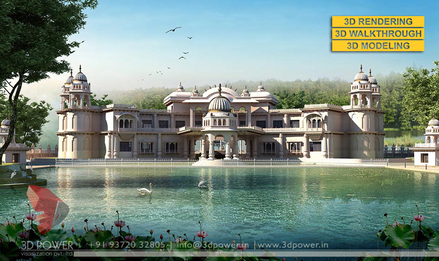 2017 年私人平房建筑渲染与 3D 漫游-8