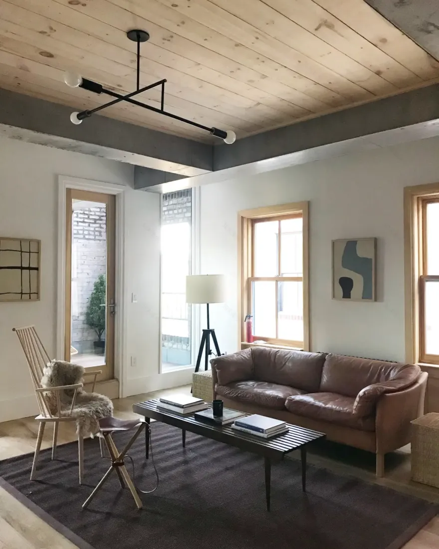 布鲁克林绿木高地时尚乡村城镇房屋扩建设计-9