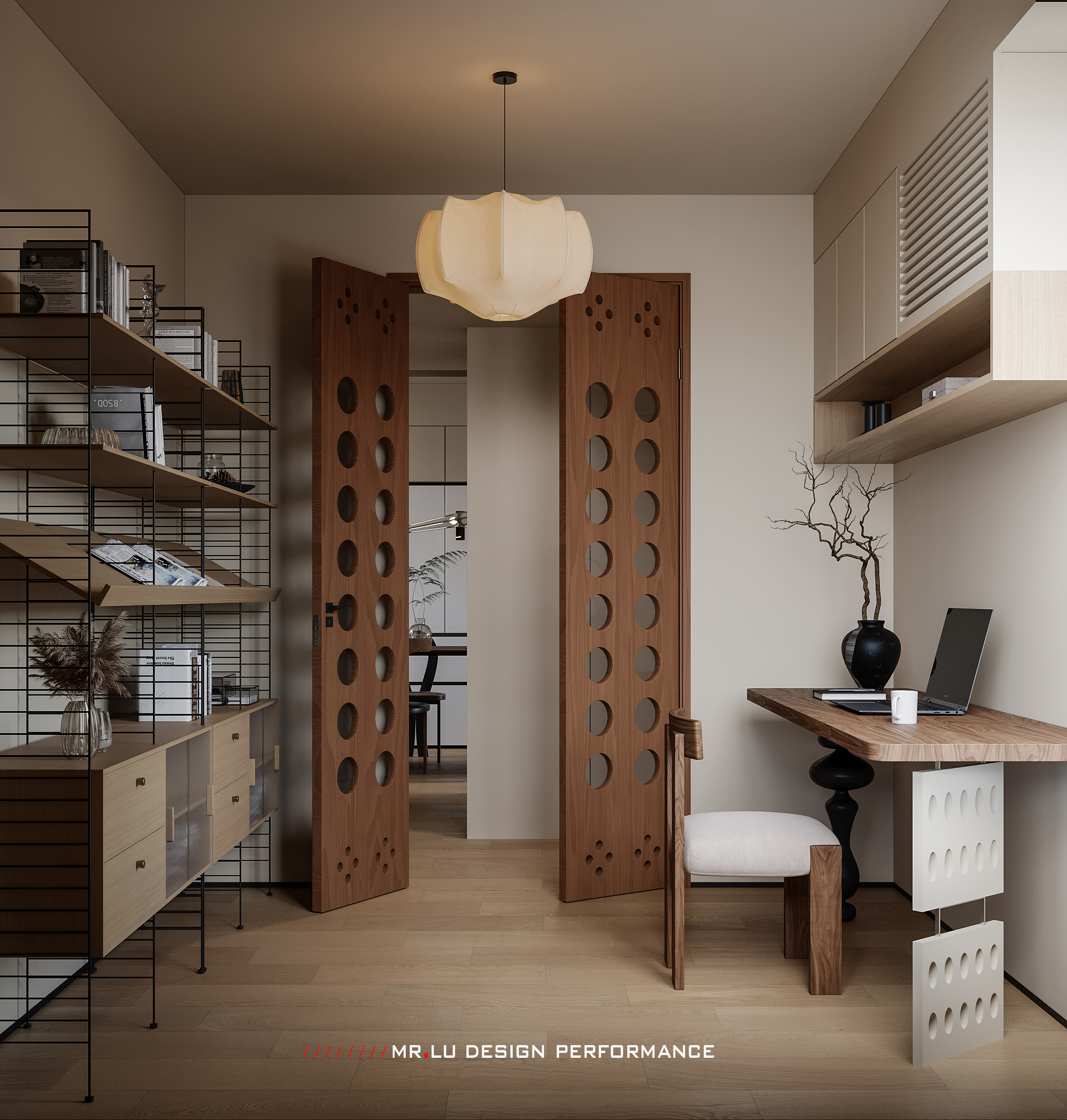 现代中古混搭风格效果图表现-15