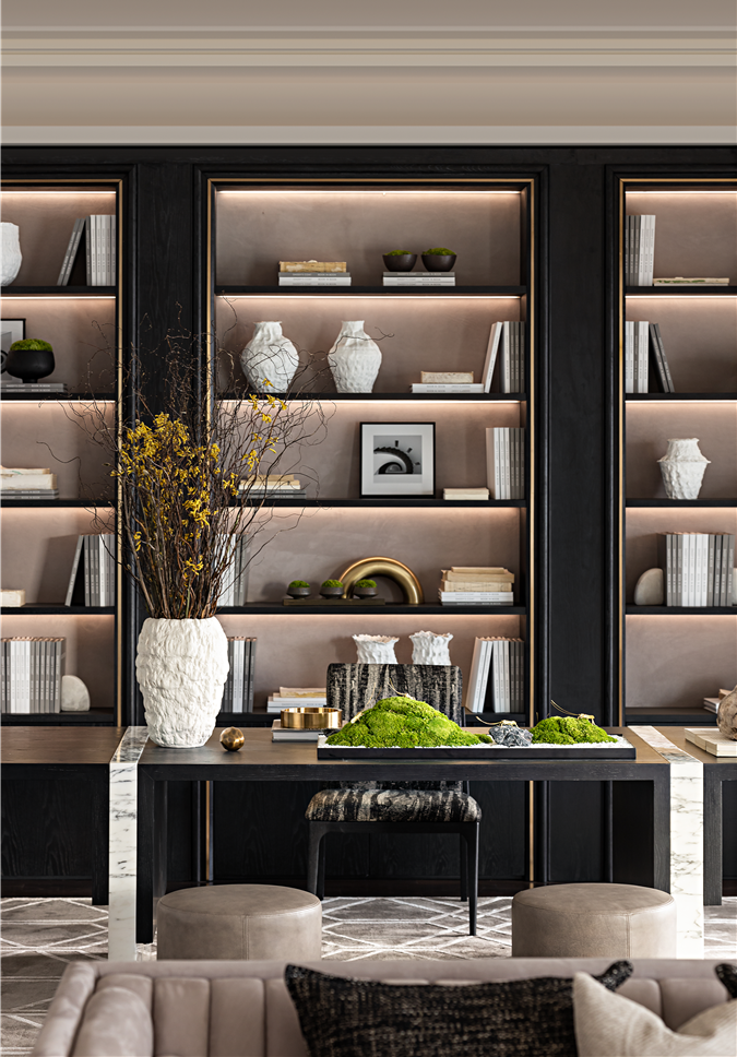 深圳中心·天元 383㎡ 平层公寓样板房丨中国深圳丨KPF,Aedas-43