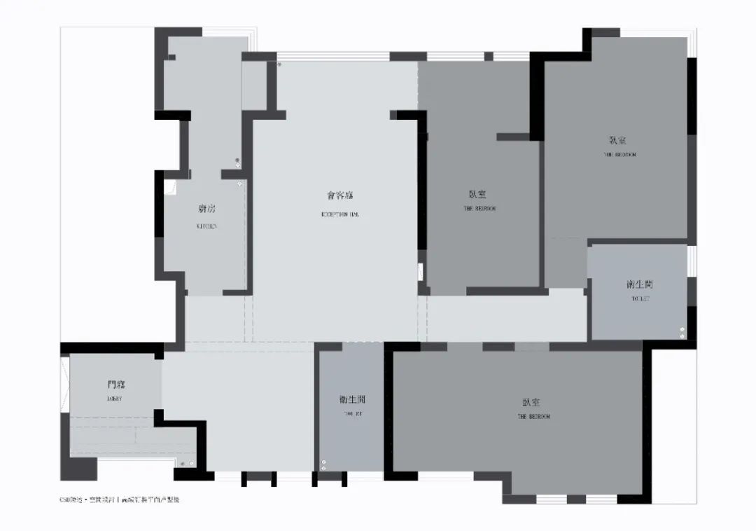 长沙八方小区法式风情家居设计丨中国长沙丨CSD建筑设计-18