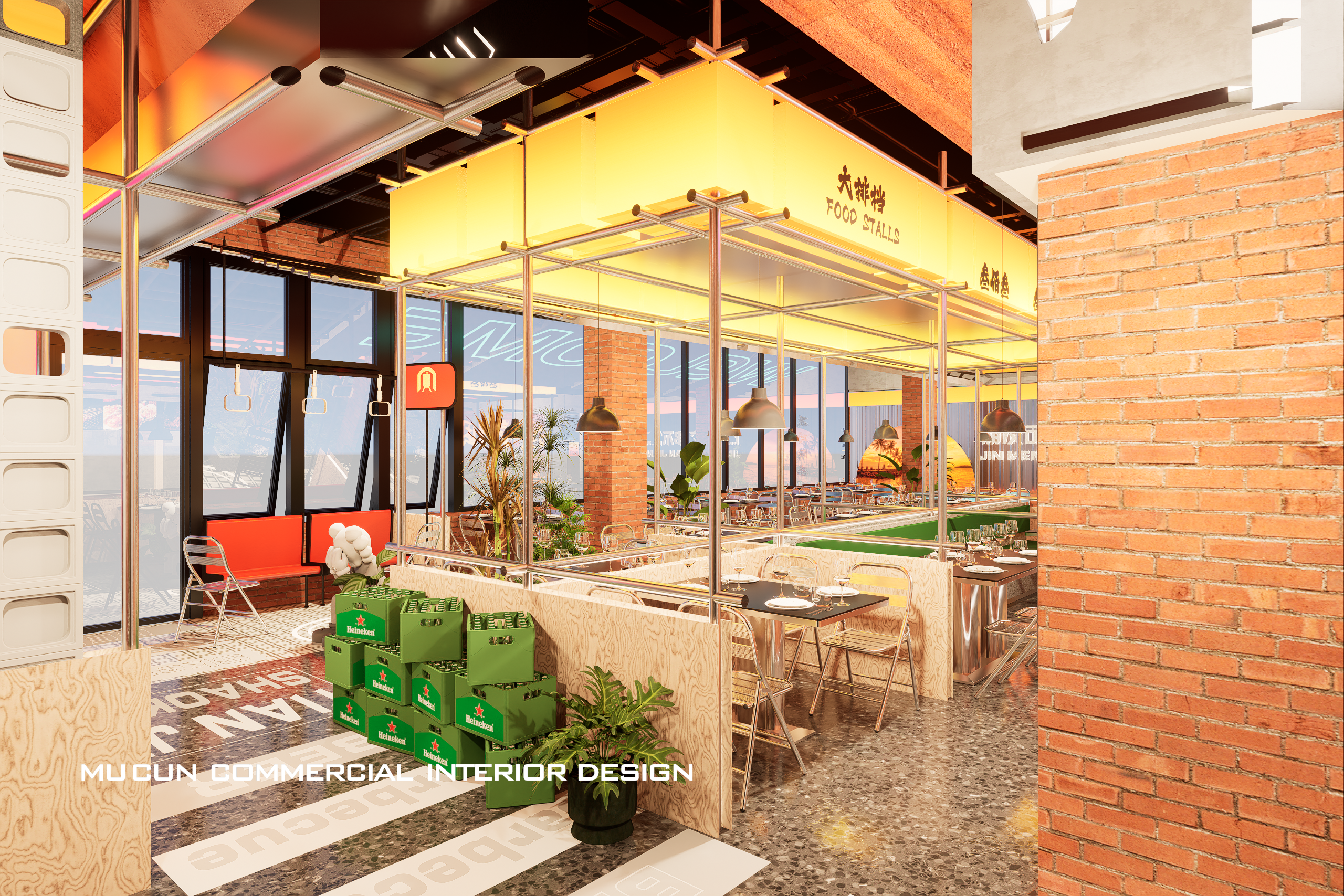 火锅店设计,烤鱼店设计丨中国河北丨木村空间美学-5