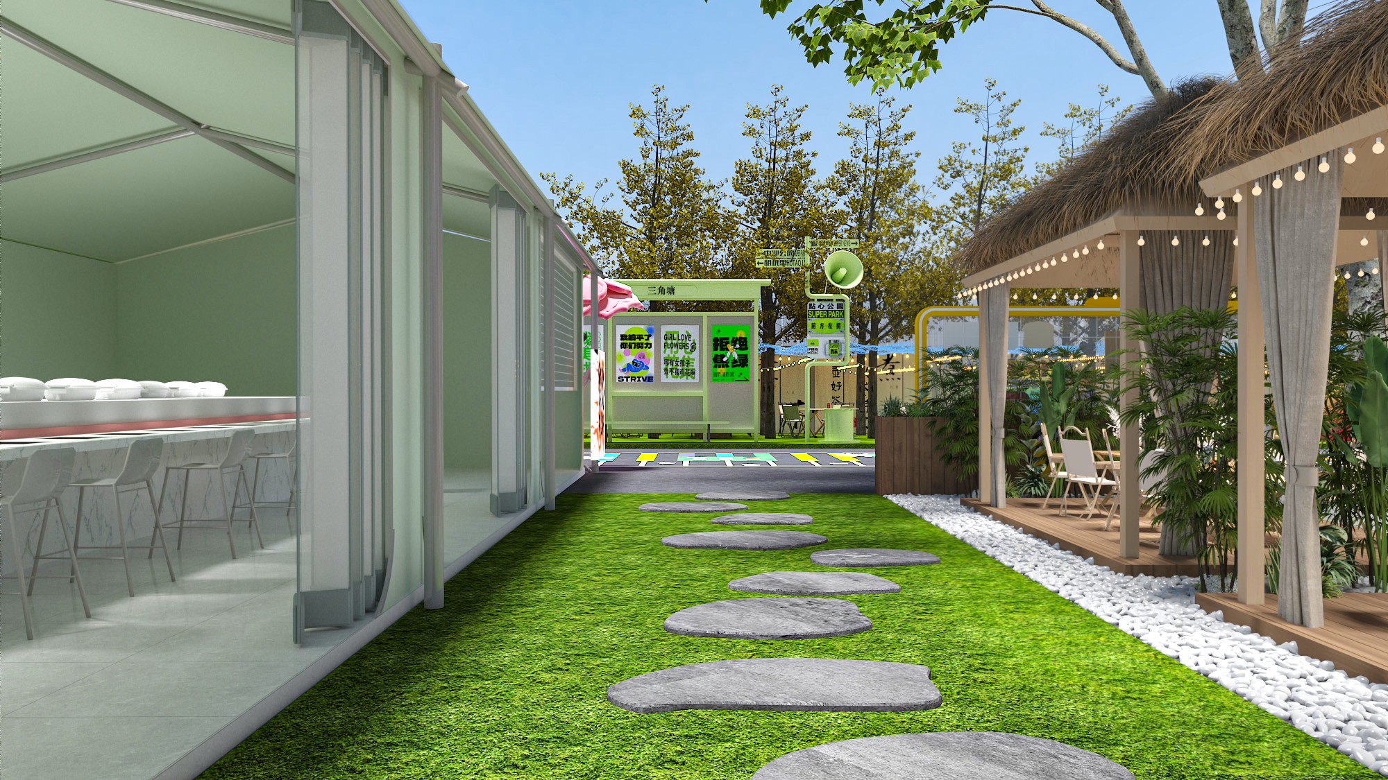 河工大露营餐厅丨河南天恒建筑装饰工程有限公司-11