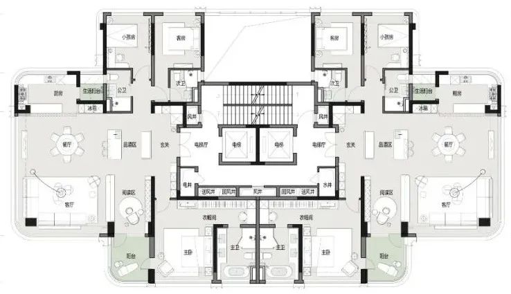 成都金茂璞逸锦江丨中国成都丨TIANHUA天华-84