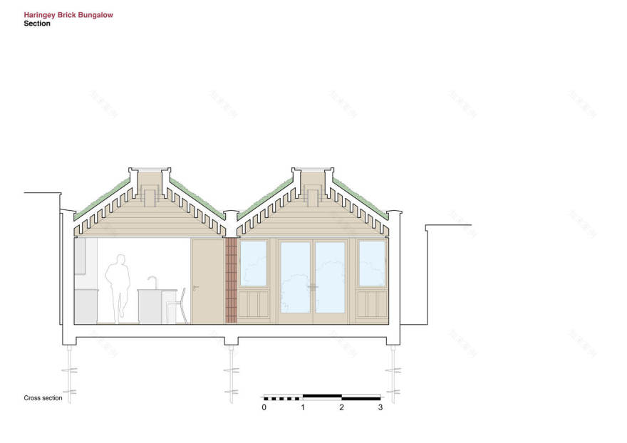 北伦敦哈林盖砖石别墅丨英国伦敦丨Satish Jassal Architects-9