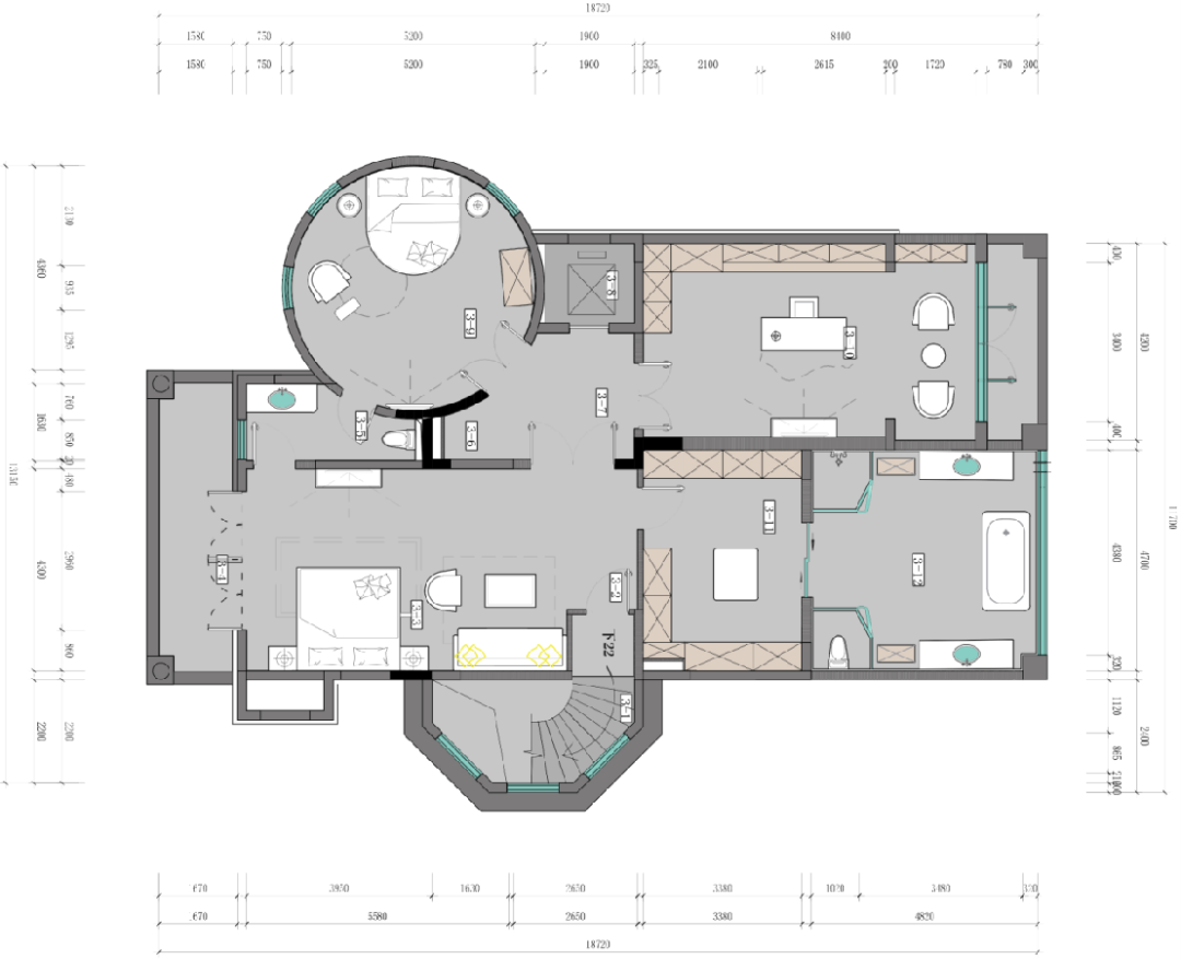 法式优雅 · 1100㎡独栋别墅的奢华改造之旅丨尚层装饰-21