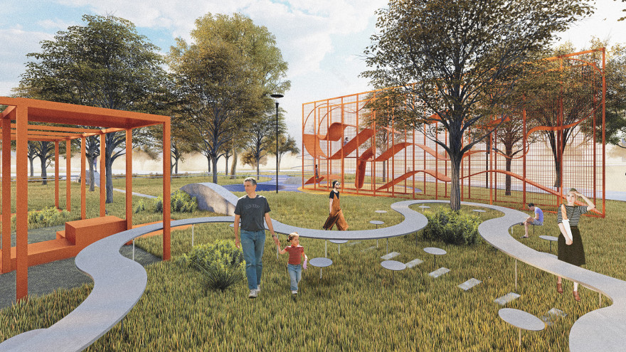 埃里温青年公园第6段(圆形公园)翻新丨亚美尼亚-19