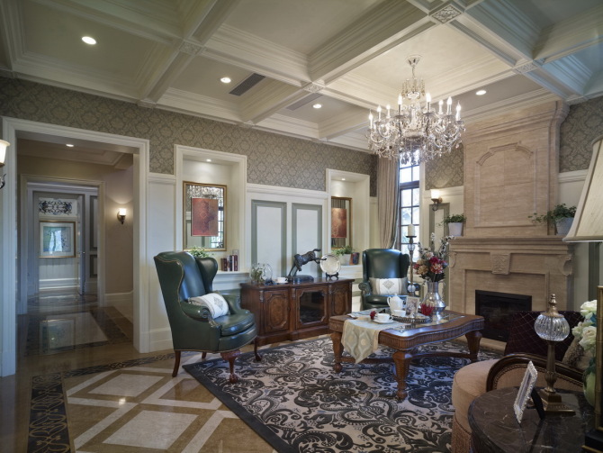 美式 杭州戴昆郡原列岛别墅样板间-7