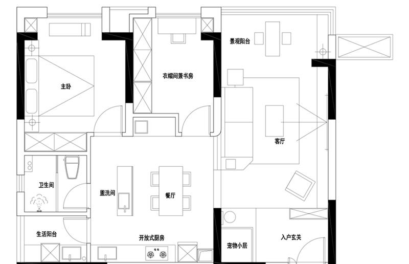 80 平米日式风格装修设计案例 · 春森彼岸-42