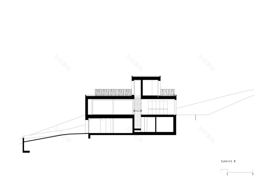 瑞士 Berna 住宅 | 融入景观的三层雕塑式建筑-45