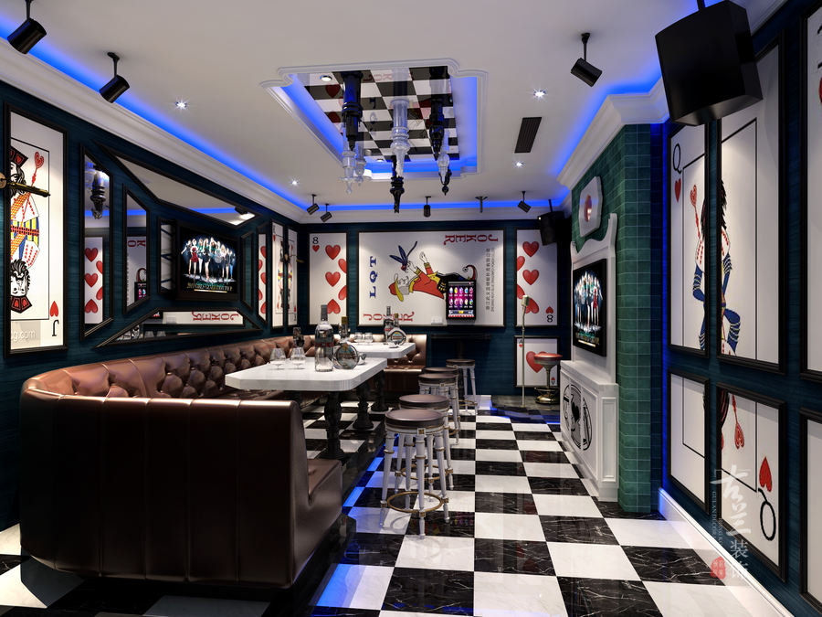 渠县幻城KTV——成都KTV装修设计成都KTV会所装修设计成都主题KTV在先做设计-9