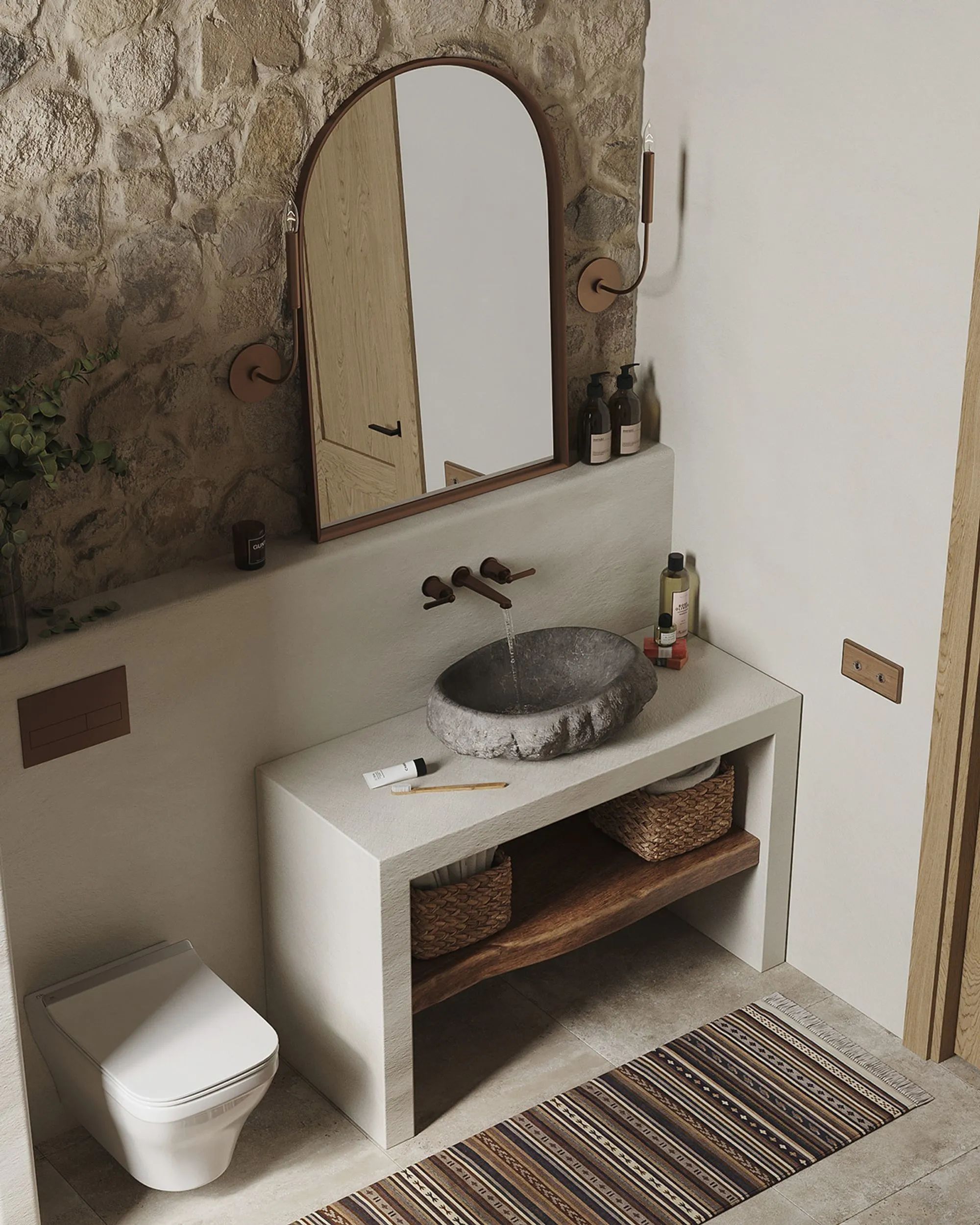 质朴而富有美感的家丨以色列丨Olga Tolmach-37