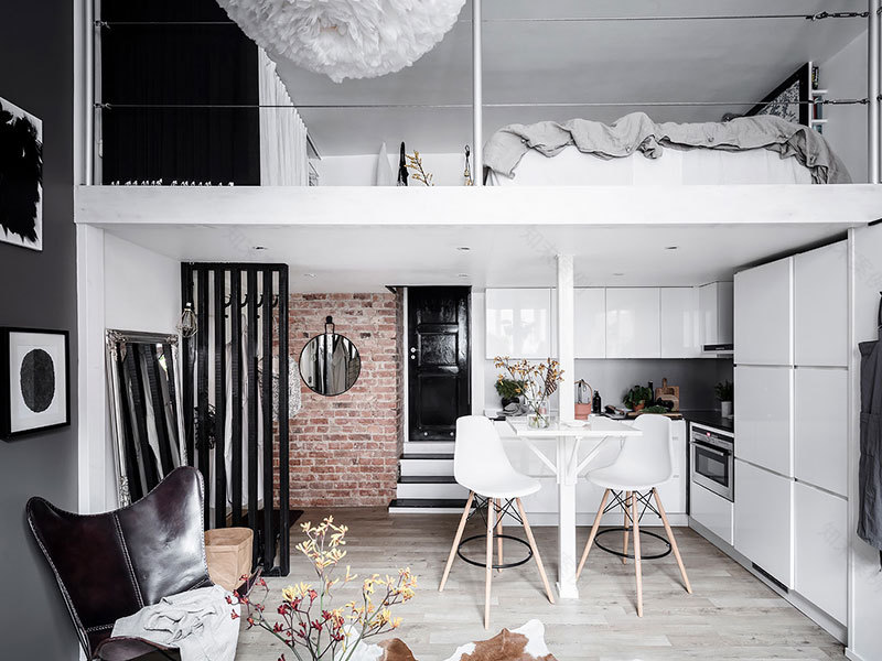 斯德哥尔摩 24 平米前商店改造公寓-6