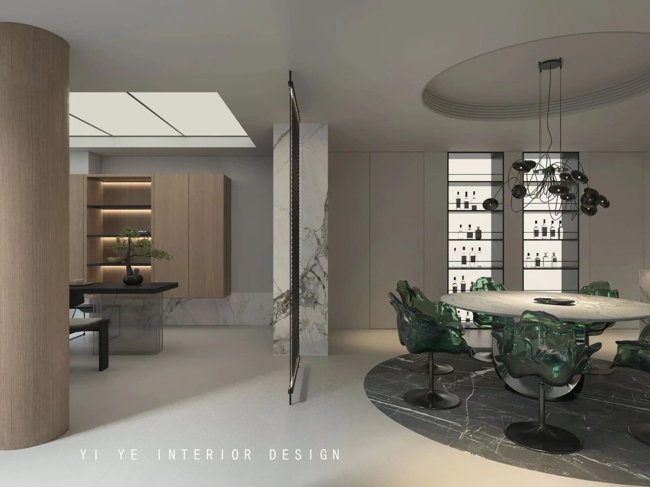 仁恒溪云雅苑 320m² 现代简约设计丨一野设计-6