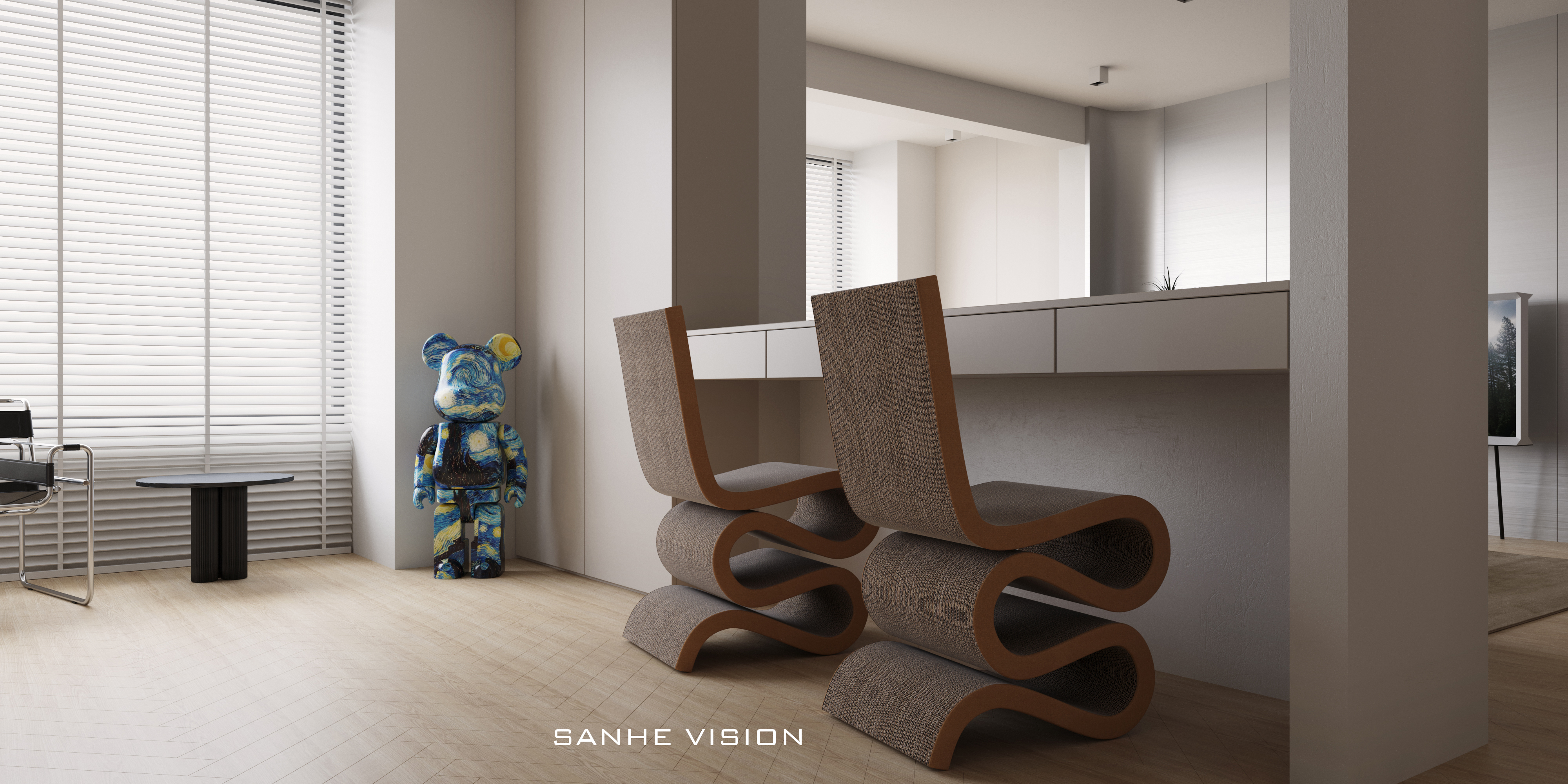 现代风格家居设计，3DMAX2020 与 CR6.2 的完美结合-17