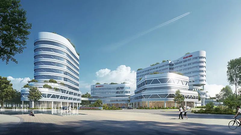 邢台市中医院与疾控中心,绿色生态的人性化医疗空间-50