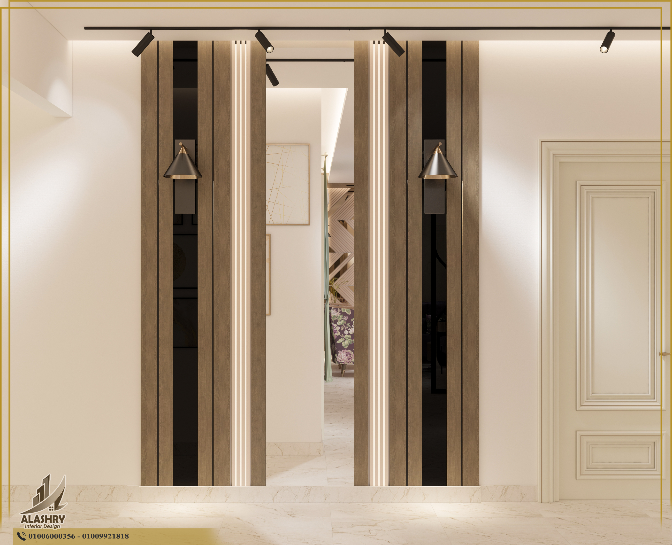 Modern Purple Living Area With Coffee Corner-6