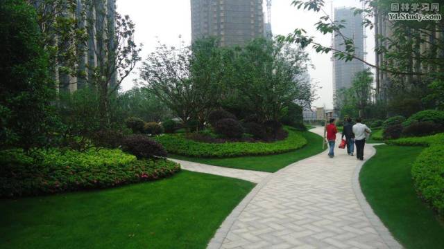 绿化设计中的地被放线手法与植物配置-125