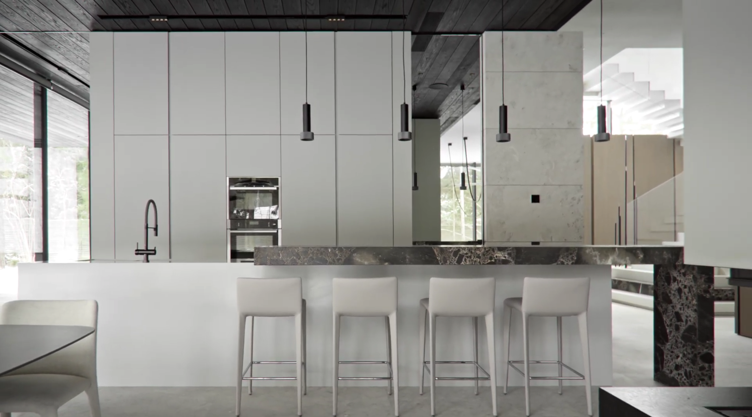 现代简约 森林别墅！-10