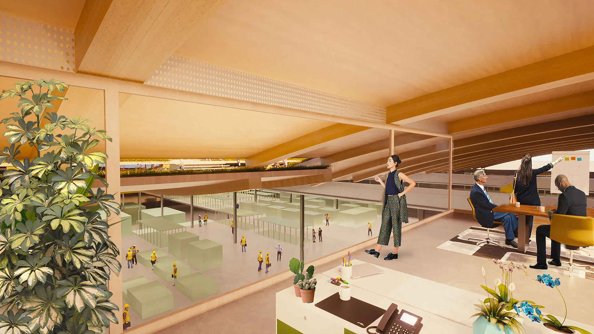 带有办公功能的木制工业大厅丨荷兰丨Btoo-8