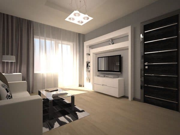 单室公寓带壁龛室内设计-64