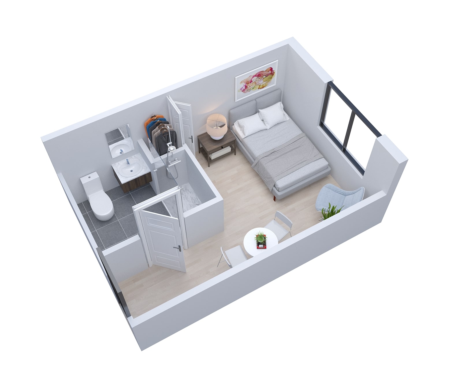 带有渲染的 SketchUp 三维模型丨The 2D3D Floor Plan Company-19