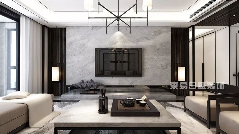 150㎡新中式装修，一步一风景，一宅一芳华-9