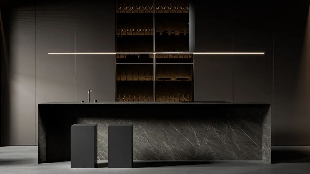 100 款厨房岛台设计案例丨蜂鸟设计,云行设计-9