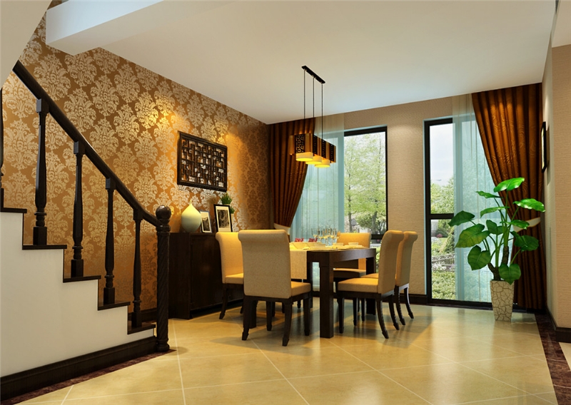 【上海实创装饰】180平新中式风格用简约打造高贵典雅的空间感-5