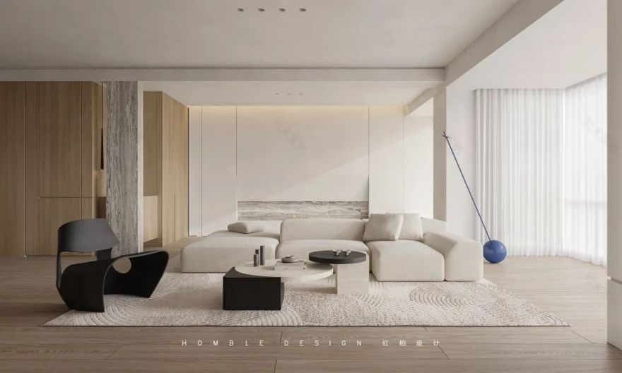 华润城·润府极简风私宅丨红柏设计-7