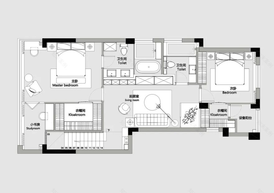 TK 设计 · 现代极简风住宅设计-13