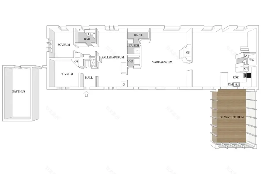 瑞典乡村现代农场家庭住宅设计-21