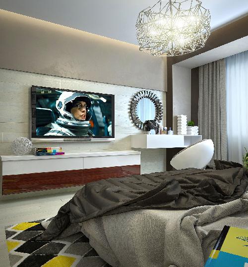 82平米公寓设计项目（风格为构成主义）-8