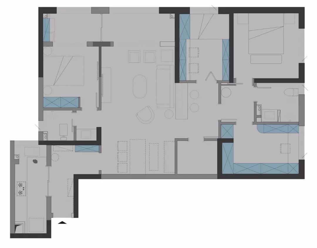诗享家打造 133㎡北欧风美式线条清新家-79
