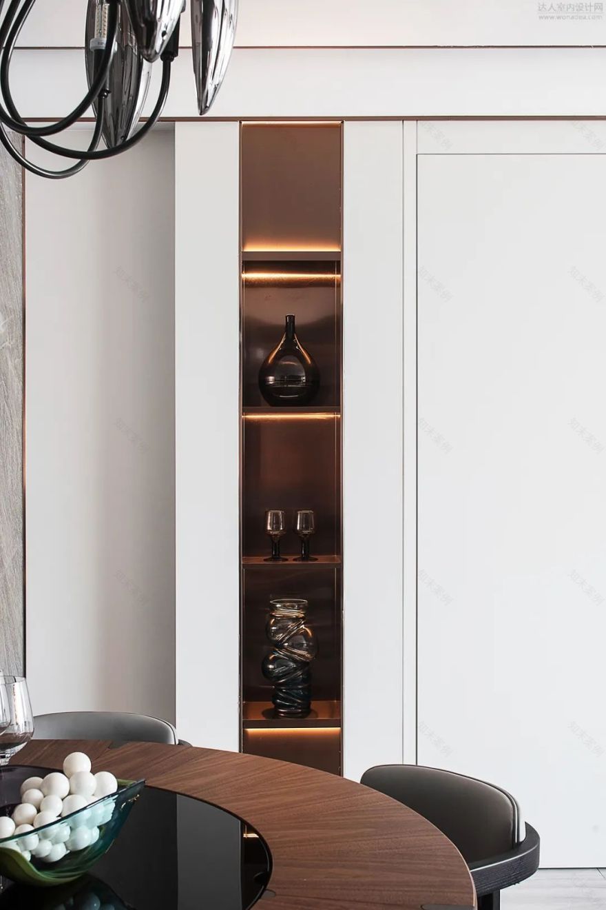 优雅时光 | 160㎡摩登私宅,艺术与生活的完美对话-29