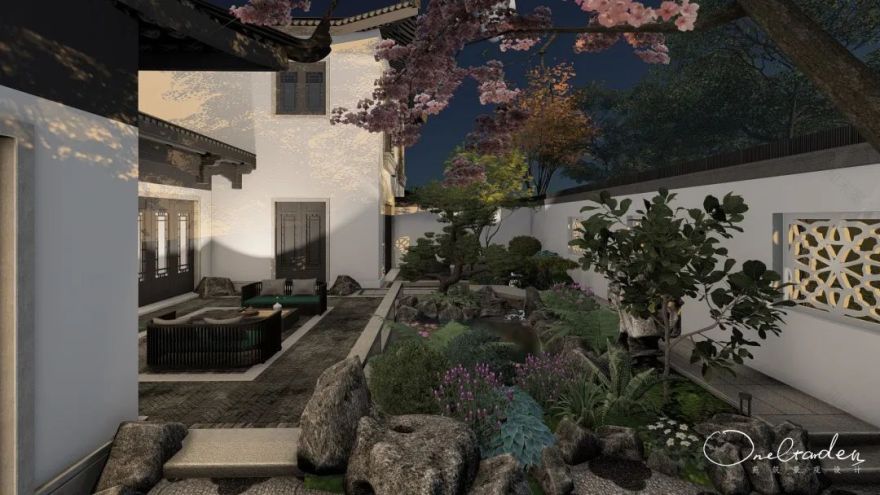 玲珑园 · 诗意的中式庭院设计丨OneGarden-6