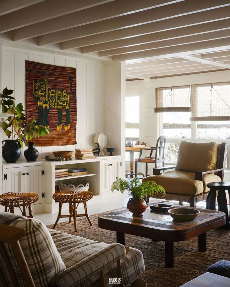 湖边度假屋丨美国缅因丨Nina Farmer-4